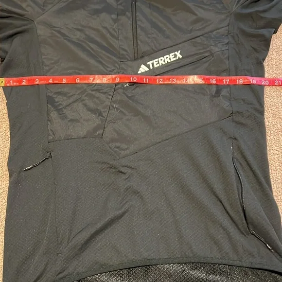 TECHROCK ULTRALIGHT 1/2-ZIP HOODED FLEECE JACKETSIZE M